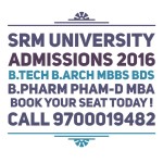 direct admission in srm university under management quota 2016